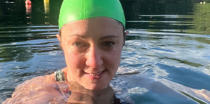Parent takes on sponsored aquathlon